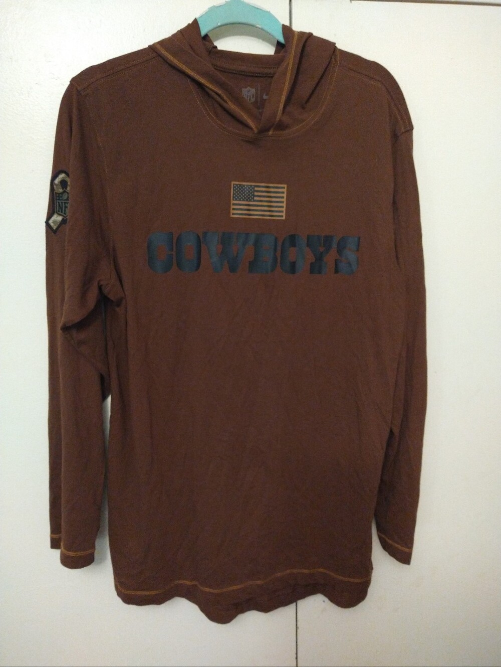 Nike NFL Dallas Cowboys 2023 Salute To Service Dri-Fit LW Hoodie sz Medium